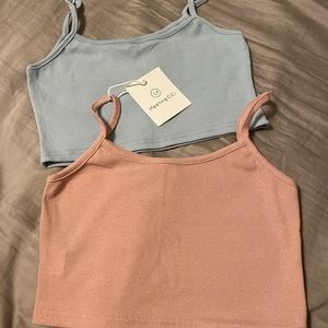 Croptop pink and blue
